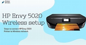 HP Envy 5020 wireless setup | Connect your HP Envy 5020 to a WiFi network