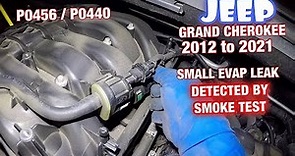 Jeep Grand Cherokee 2012 to 2019 Evap Small Leak Fixed P0456 p0440, Smoke Tested