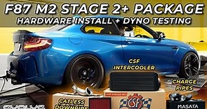 F87 M2 - Stage 2+ Package Install - Catless Downpipe + CSF Intercooler + Charge Pipe + Dyno Tuning