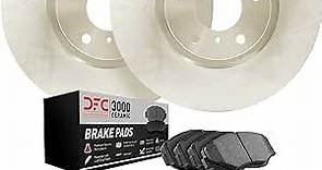 Dynamic Friction Company Rear Brake Rotors with 3000 Series Ceramic Brake Pads 6302-74042