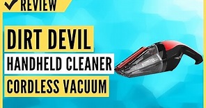 Dirt Devil Handheld Cleaner Quick Flip 8 Volt Lithium Cordless Red Hand Vacuum BD30010 Review