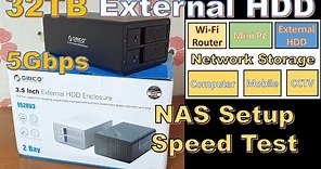 Orico NAS External Hard Drive Enclosure Review Setup Speed Test 9528U3