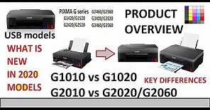 PIXMA G1020 G2020 G2060 Product Overview (part1) What is new vs G1410 G1510 G2410 G2510 - USB