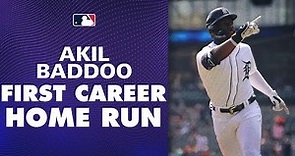 Akil Baddoo first career home run! (Homers on first pitch he sees)