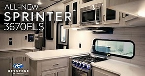 This new Sprinter Limited 3670FLS has an unbelievable entertaining space!