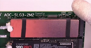 Installation and Test of M.2 Copper Heatsink Cooler for M.2 2280 SSD Laptop