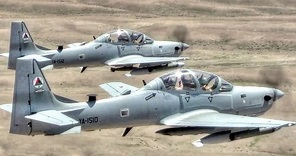 A-29 Super Tucano Attack Aircraft In Action – Live Fire Training