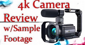4k Amazon Video Camera Review - UHD Camcorder w/ Footage