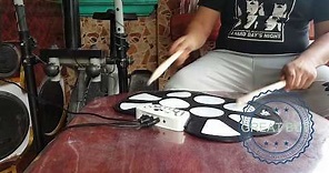 LAZADA UNBOX! W758 Digital Portable Electronic Roll-up Drum Kit