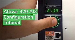 Configuring Altivar 320 for Start/Stop via Terminals and AI3 for Speed | Schneider Electric Support