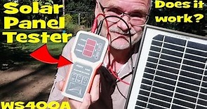 Solar Panel Multimeter WS400A - can it identify faulty and bad solar panels?