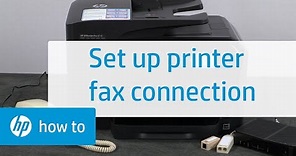 Setting Up a Fax Connection with an HP Printer | HP Printer | HP Support