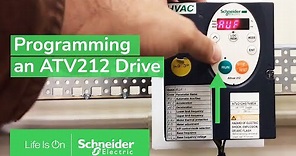 Programming an ATV212 Drive for 2 Wire Control & VIA as Speed Reference | Schneider Electric Support
