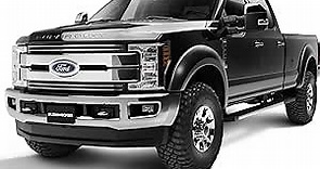 Bushwacker Extend-A-Fender Extended Front & Rear Fender Flares | 4-Piece Set, Black, Smooth Finish | 20943-02 | Fits 2017-2022 Ford F-250 w/ 6.8 or 8.2 Bed, F-350 Super Duty w/ 8.2 Bed