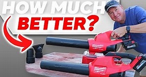 New Milwaukee M18 FUEL DUAL Battery Handheld Leaf Blower Review! #2824-20