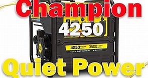 Champion 4250 Inverter Generator Power Equipment 200954 RV Ready Quiet Technology