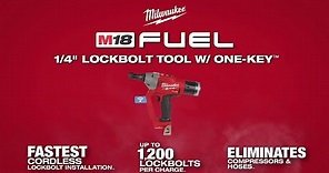 Milwaukee® M18 FUEL™ 1/4 Lockbolt Tool w/ ONE-KEY™