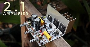 2.1 Amplifier With LM1876 and OCL Subwoofer