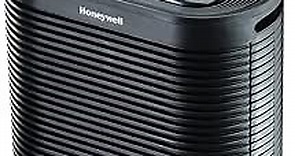 Honeywell HPA100 HEPA Air Purifier for Medium Rooms - Microscopic Airborne Allergen+ Reducer, Cleans Up To 750 Sq Ft in 1 Hour - Wildfire/Smoke, Pollen, Pet Dander, and Dust Air Purifier – Black