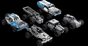 42090 5in1 bundle - 5 alt-builds out of Lego Technic 42090 Getaway Truck