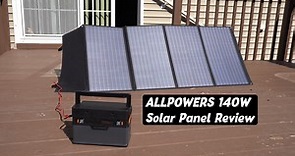 ALLPOWERS SP029 140W Portable Solar Panel REVIEW