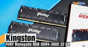 Kingston FURY Renegade RGB DDR4-3600 32 ГБ — обзор комплекта скоростной оперативной памяти