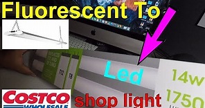 Fluorescent to Led tube conversion||Review Feit Electric 4ft Led Tubes Costco