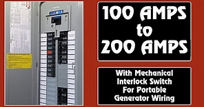 100A to 200A Panel Upgrade with Portable Generator Wiring #200AMP #ElectricServiceUpgrade