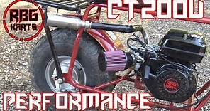 Coleman CT200U Performance Parts Install & Review ~ Mini Bike Monday