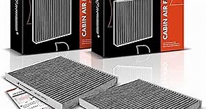 A-Premium 2-PC Cabin Air Filter with Activated Carbon Compatible with Jeep Cherokee 2019 2020 2021 2022 2023, Behind Glove Box, Replace# 68410725AA
