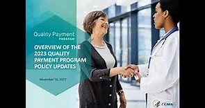 Overview of the QPP Policies in the CY 2023 Medicare Physician Fee Schedule (PFS) Final Rule