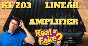 KL203 linear amplifier real vs fake