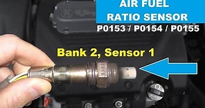 How To Test and Replace Air Fuel Sensor P0153 P0154 P0155 | Bank 2 Sensor 1