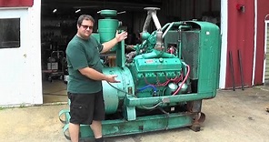 844 Cubic Inch V8 GENERATOR Lets find out what is ailing it... Onan 140WE