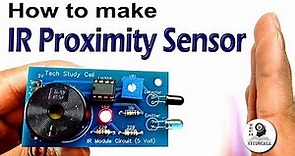 IR Proximity Sensor / Obstacle Detector circuit on PCB | LM358 Op-Amp