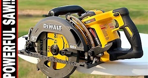 DEWALT 60-VOLT WORM DRIVE STYLE CIRCULAR SAW- TOOL REVIEW TUESDAY!
