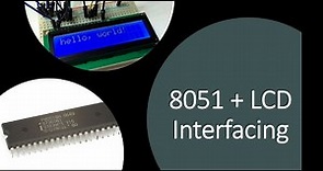Interfacing LCD with 8051 Microcontroller - 1