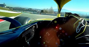 Daniel Ricciardo s First Lap in a Renault - Visor Cam | F1 Testing 2019