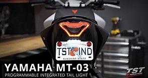 How to install a Programmable Integrated Tail Light on a 2020 Yamaha MT-03 by TST Industries
