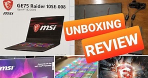 Costco MSI GE75 Raider 17 inch Gaming Laptop UNBOX + REVIEW - My new video editor laptop!