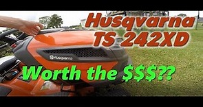 Reviewing the Husqrvarna TS 242XD Tractor After 10 Hours of Mowing!