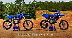 The 2022 Yamaha YZ85 & new YZ85LW