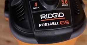 RIDGID WD4070 Portable Pro Wet/Dry Vac