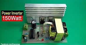 how to make inverter 150 Watt using TL494 | circuit diagram + PCB