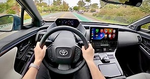 2023 Toyota bZ4X All-Electric SUV (FWD Limited) - POV First Driving Impressions