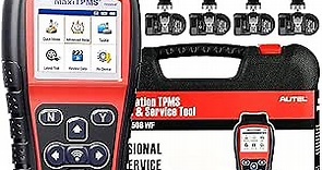 Autel TPMS Programming Tool MaxiTPMS TS508WF Kit, with $120 4PCS MX-Sensors (315+433Mhz), 2024 Upgraded of TS508/TS501/TS408, One-Click TPMS Diagnose & Reset, TPMS Relearn/Activate, Clear TPMS DTCs