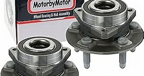 MotorbyMotor Rear Wheel Bearing Hub Assembly Fits Buick Envision 2019, for Cadillac ATS CT6 CTS 2016-2019 Hub Bearing (2 Pack) w/5 Lugs, Replace 512579