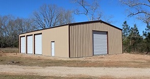 The construction of our 40 x60 metal building - completed