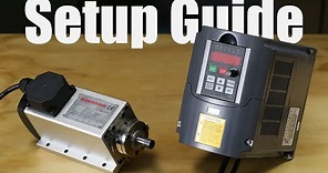 110V 1.5kW Spindle With VFD Setup Guide and Testing