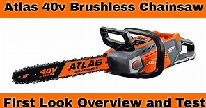 Harbor Freight Atlas 40V 16 Chainsaw First Look, Overview and Test #99